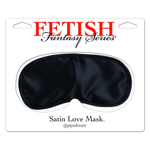 Pipedream Satin Love Mask Black