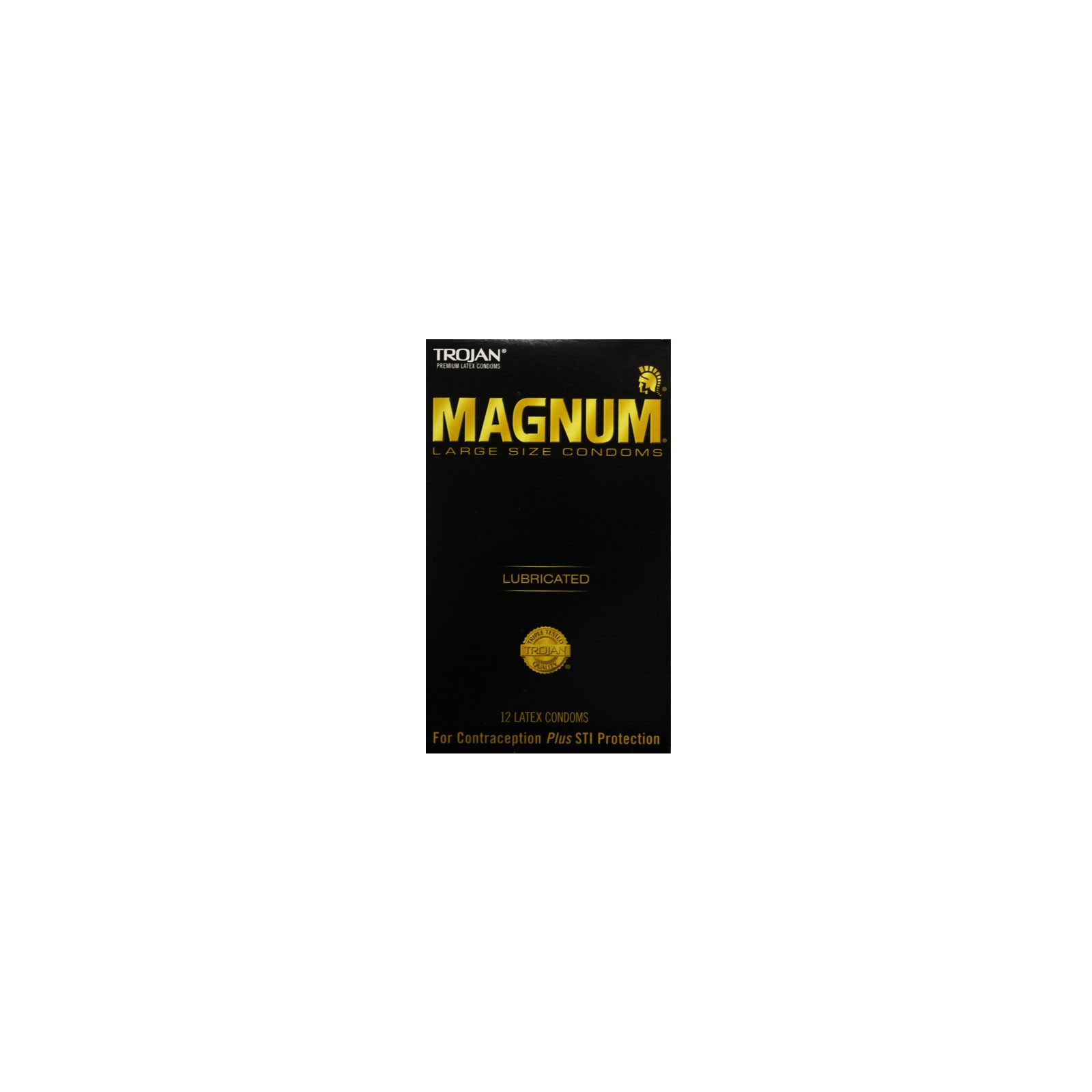 Condones Trojan Magnum Talla Grande Paquete de 12