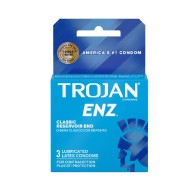 Condones Lubricados Trojan-Enz 3 Piezas Seguridad y Comodidad