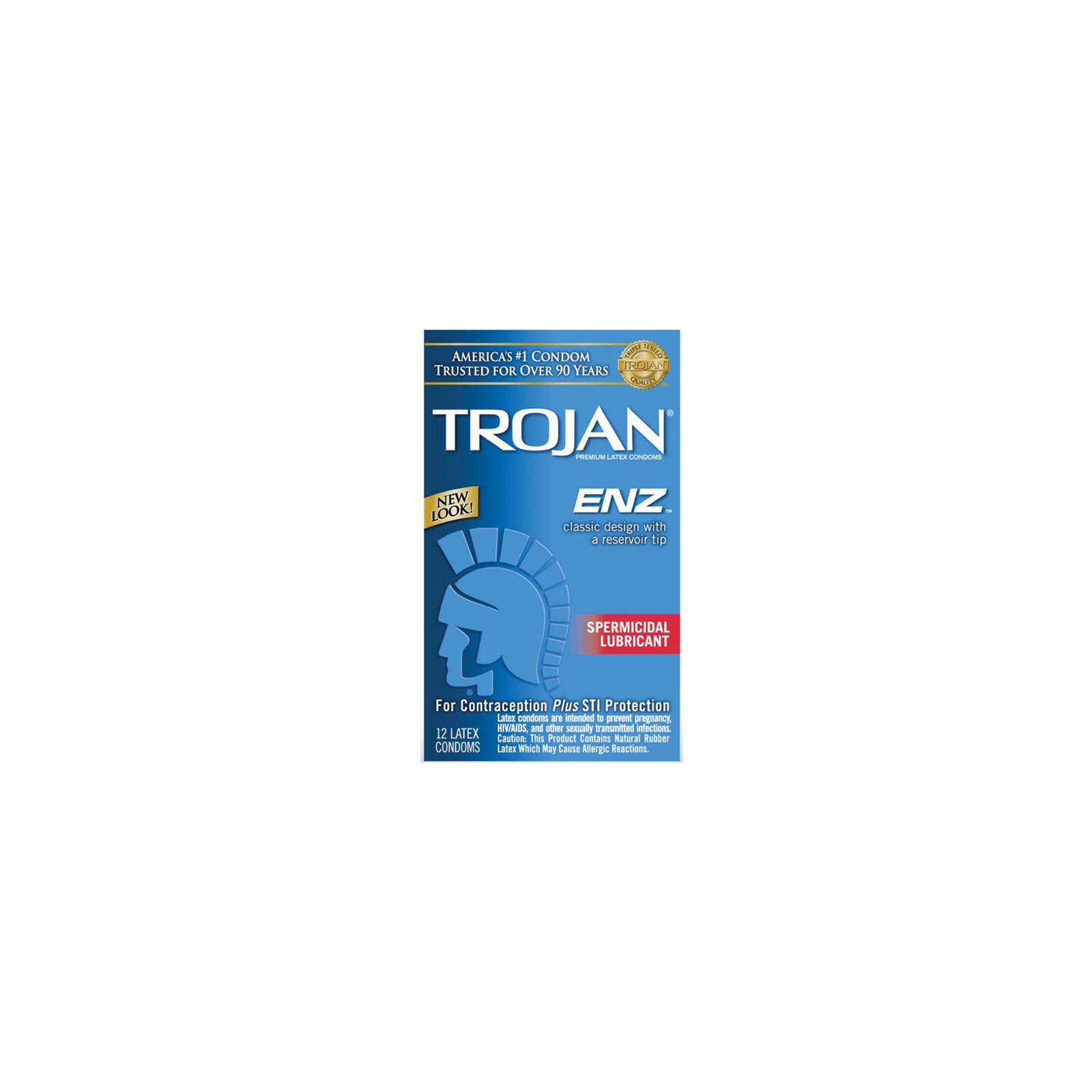 Trojan-Enz con Lubricante Espermicida 12-Pack