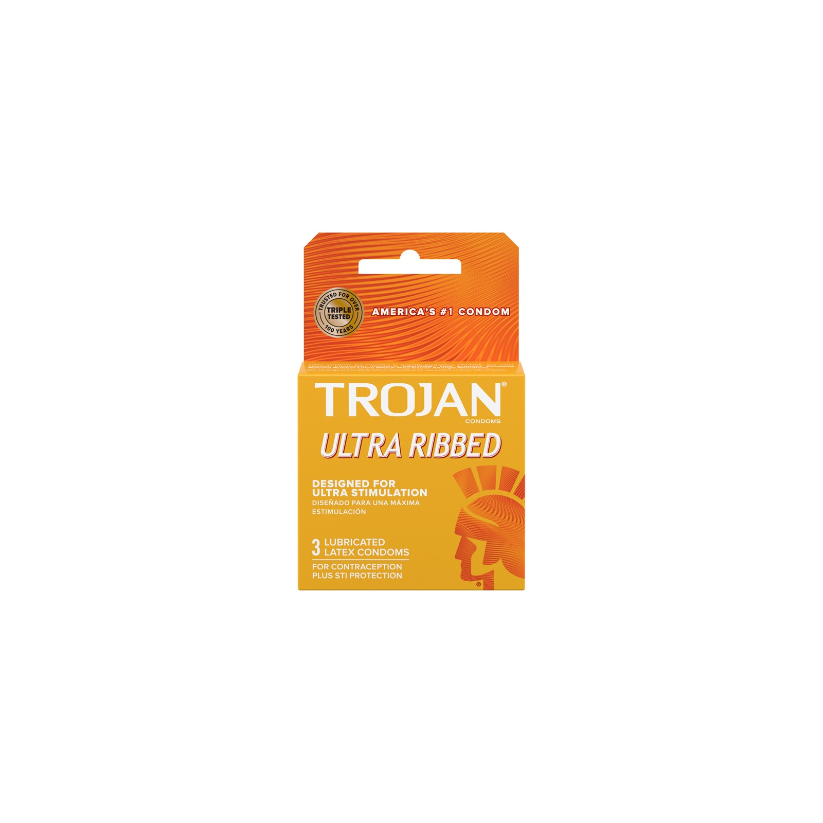 Trojan Ultra Ribbed Lubricated Condoms for Enhanced Intimacy