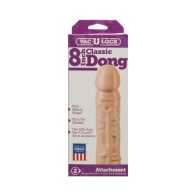 Vac-U-Lock Classic 8 Inch Dong White