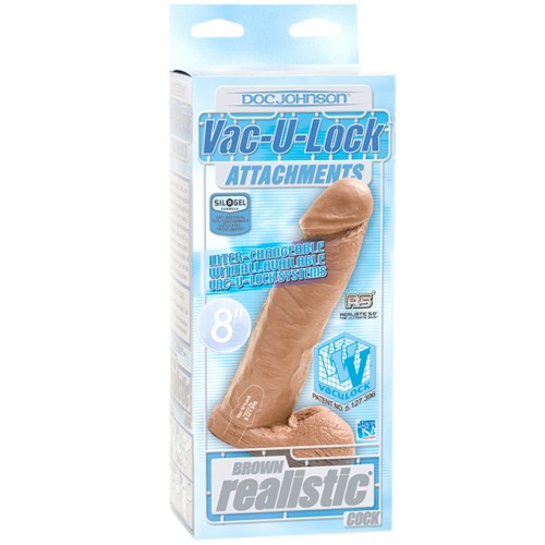 Pene Realista Vac-U-Lock de 8 Pulgadas