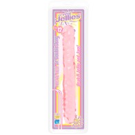 Crystal Jellies Double Dong Jr. Pink 12in