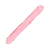 Crystal Jellies Double Dong Jr. Pink 12in