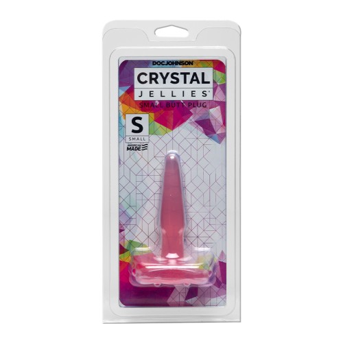 Crystal Jellies Small Pink Butt Plug for Beginner Pleasure