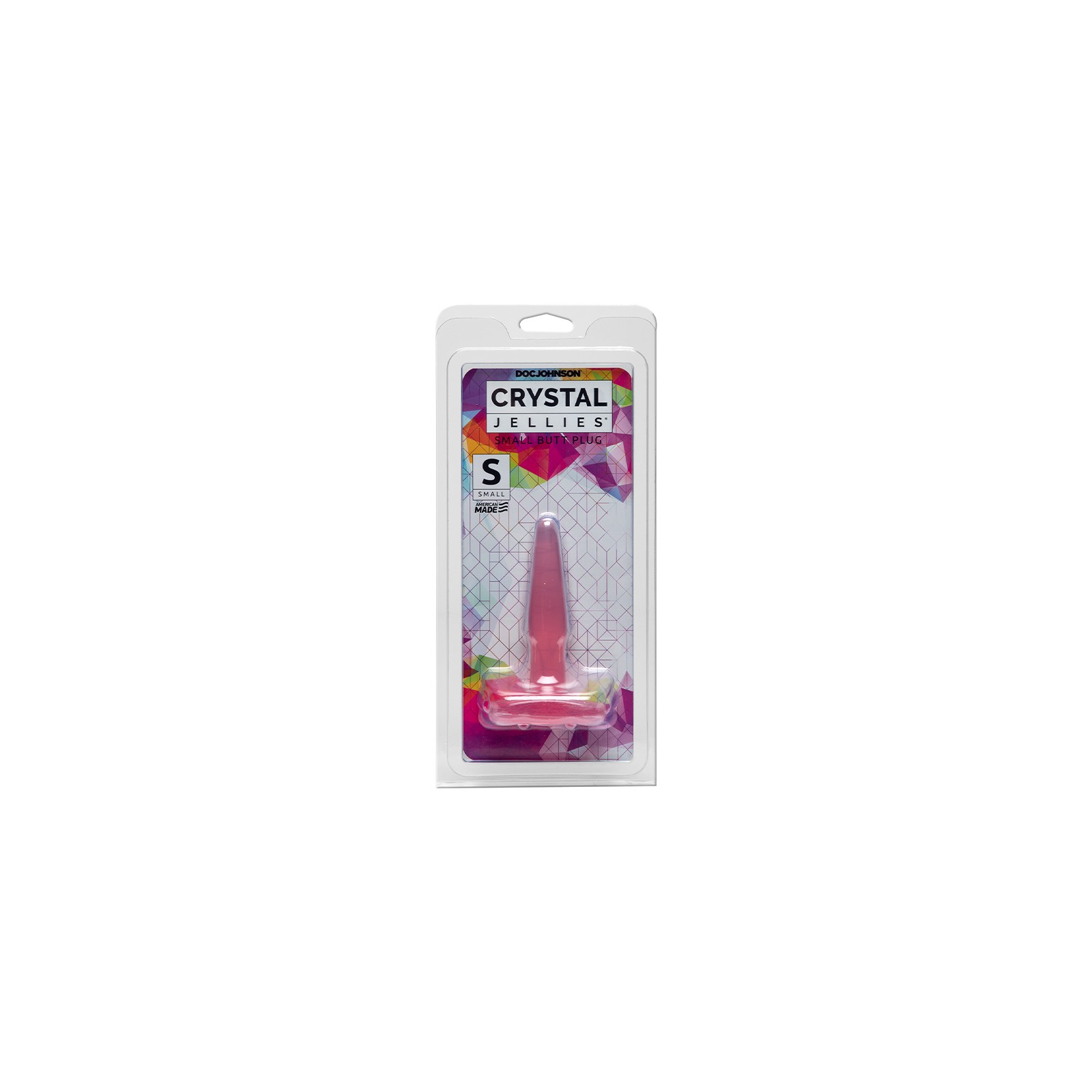 Crystal Jellies Small Pink Butt Plug for Beginner Pleasure