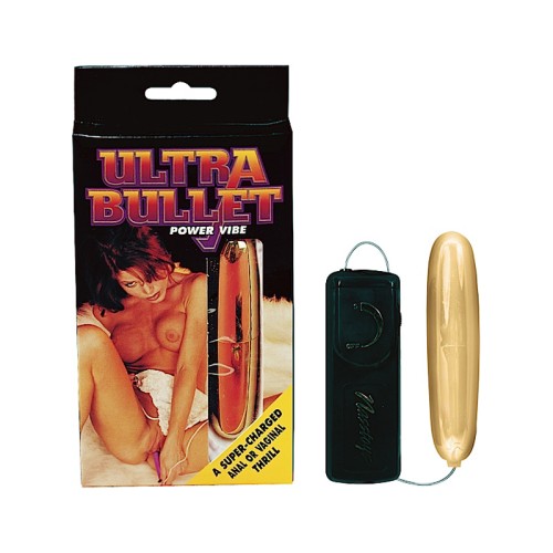 Vibrador Ultra Bullet Dorado con Controlador - Placer Intenso