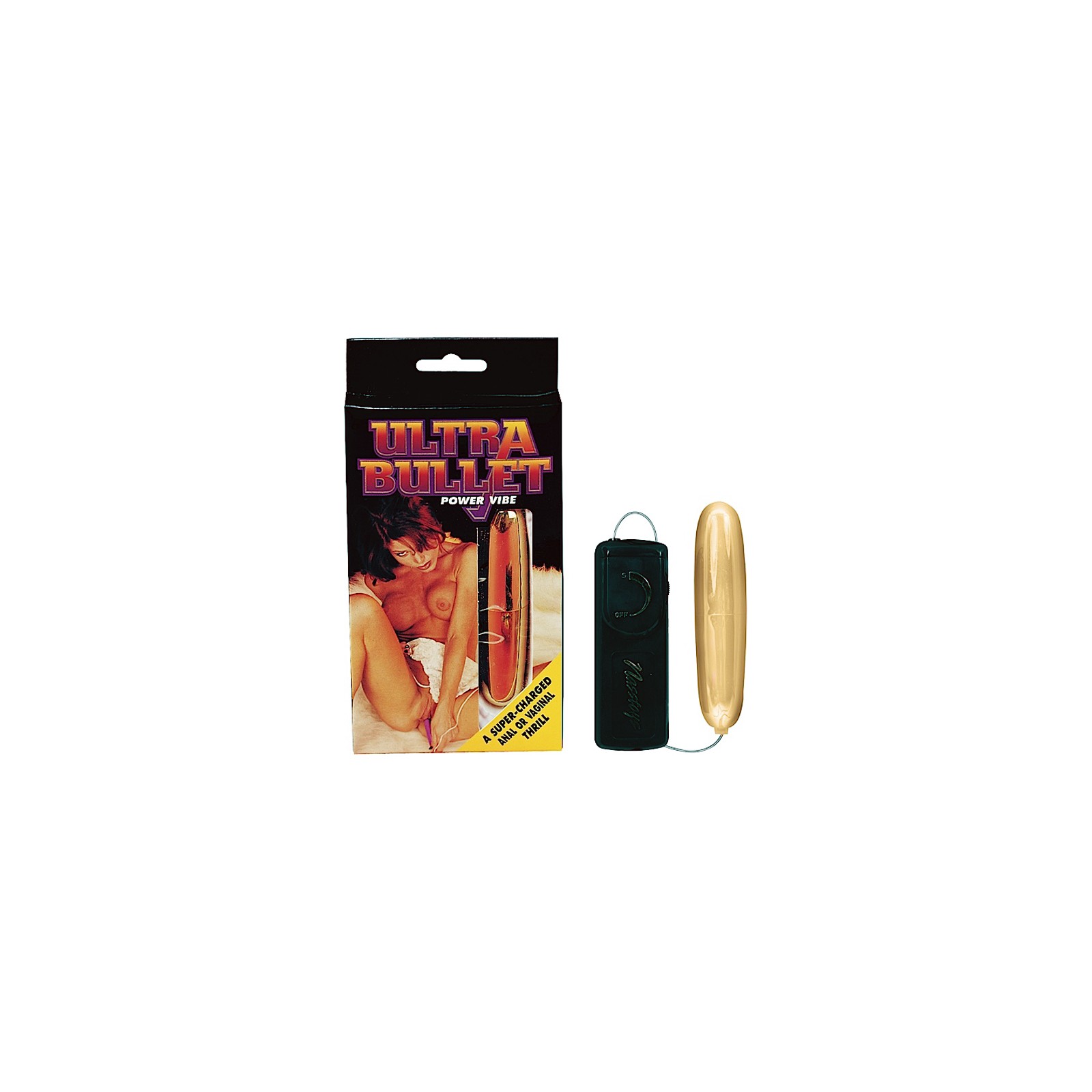 Ultra Bullet Vibrator Gold with Controller - Intense Pleasure