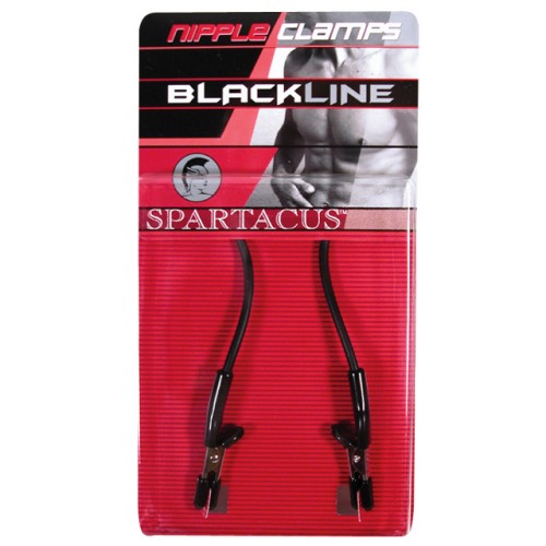 Pinzas para Pezones Spartacus Blackline para Placer Sensible