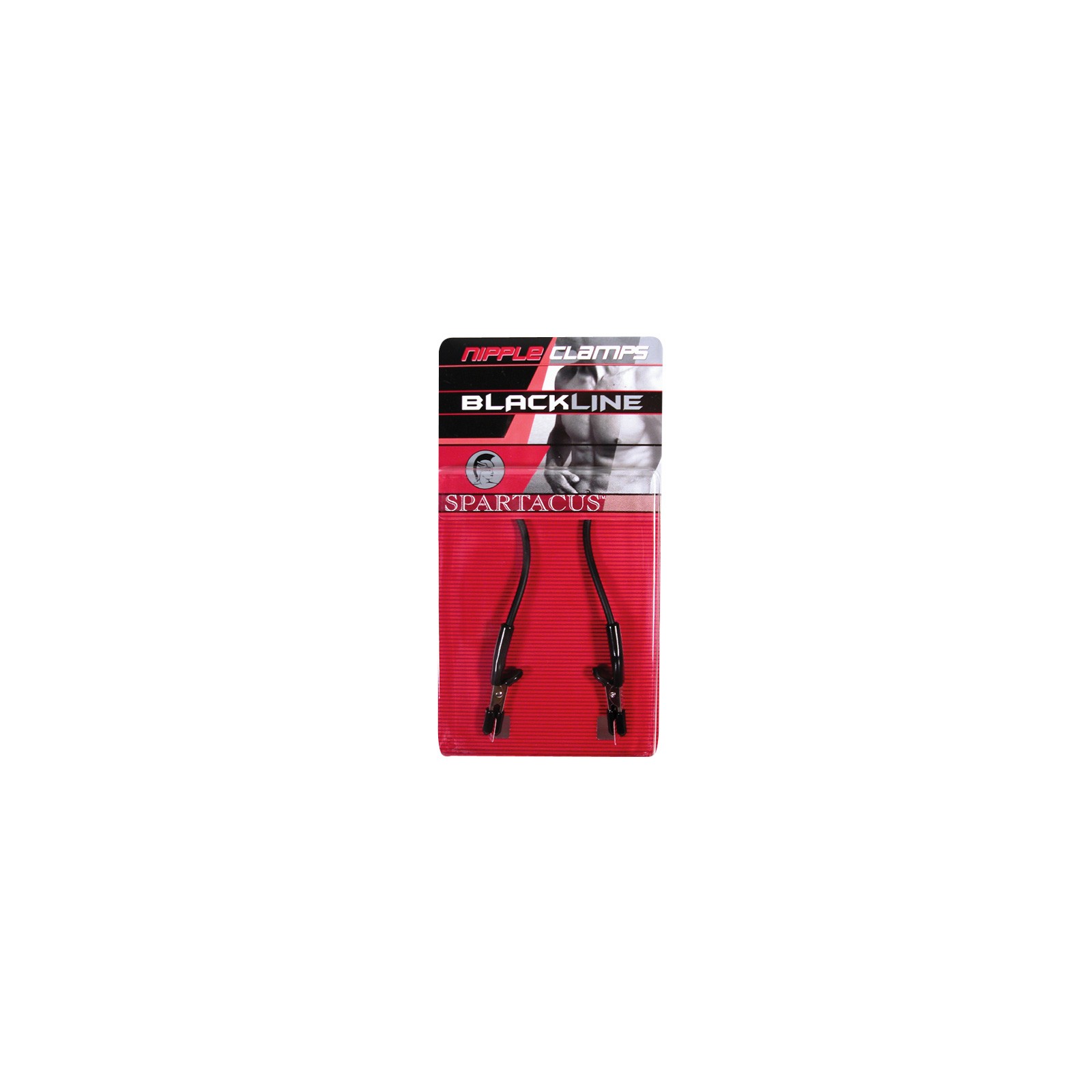 Spartacus Blackline Nipple Clamps for Sensitive Pleasure