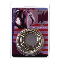 Spartacus Metal Cock Ring Set 3 Rings