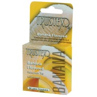 Condones Sabor Plátano Trustex Paquete de 3