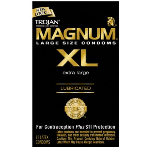 Condones Lubricados Trojan Magnum XL - Comodidad y Placer