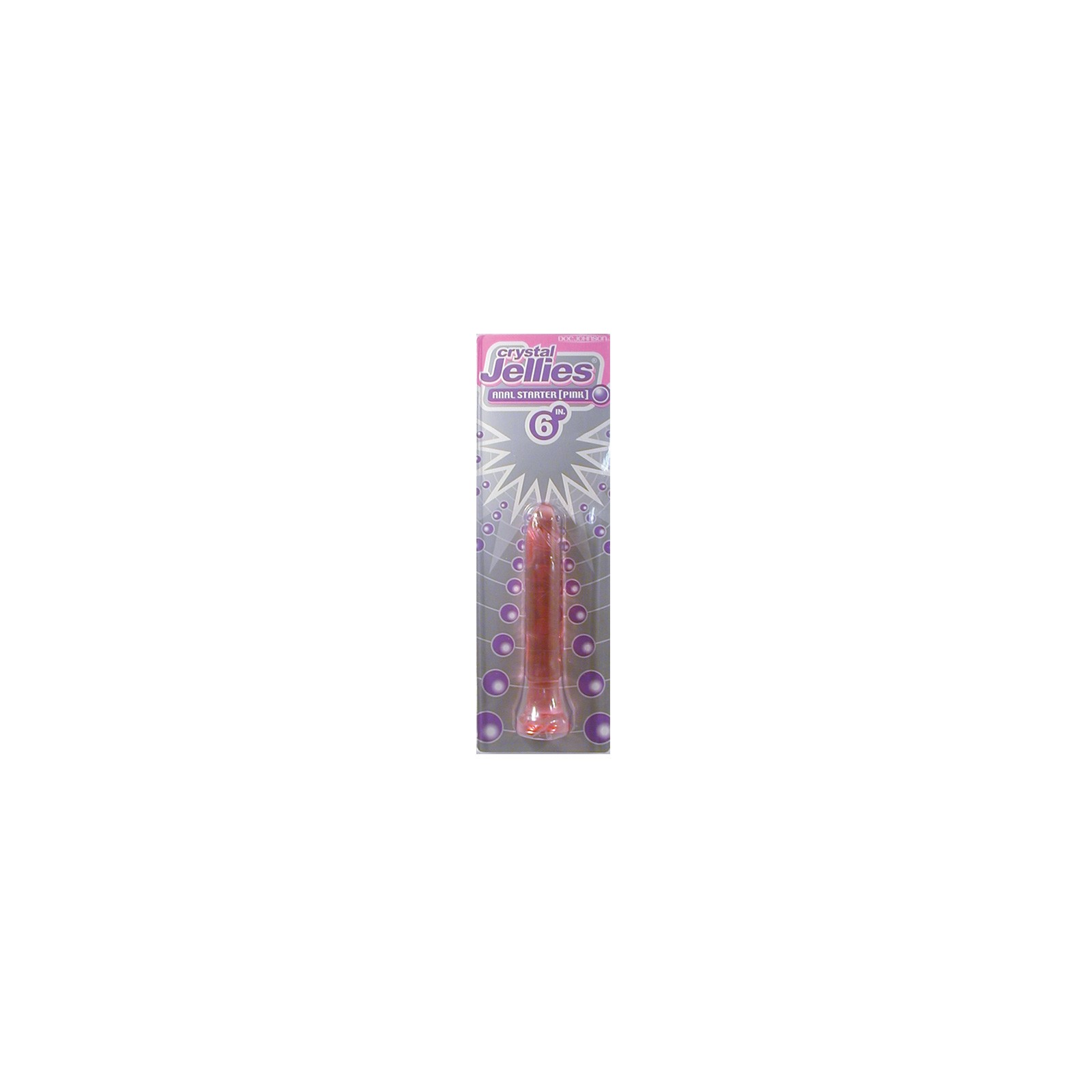 Crystal Jellies 6 inch Anal Starter Pink