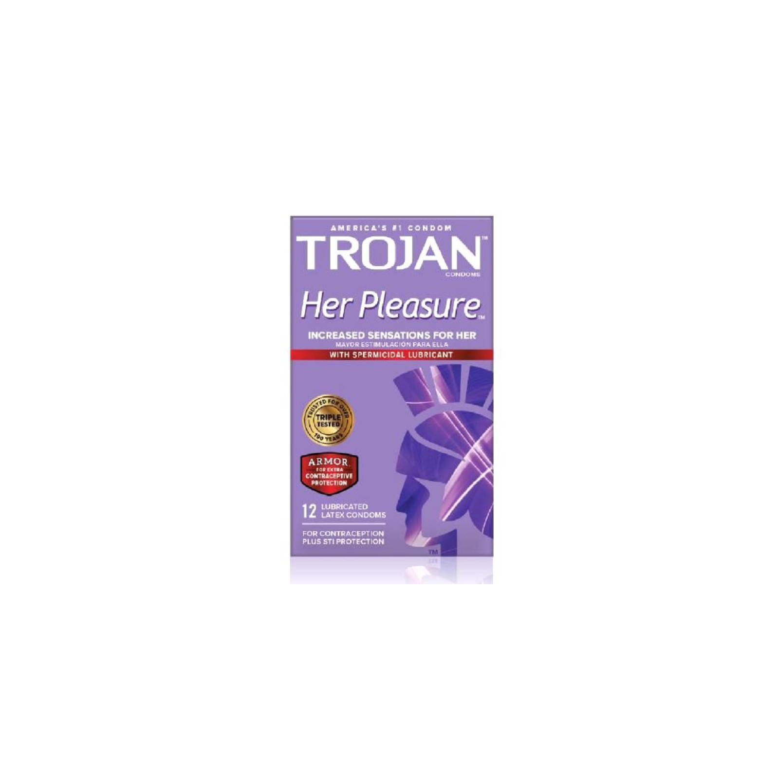 Trojan Her Pleasure Condoms Pack of 12