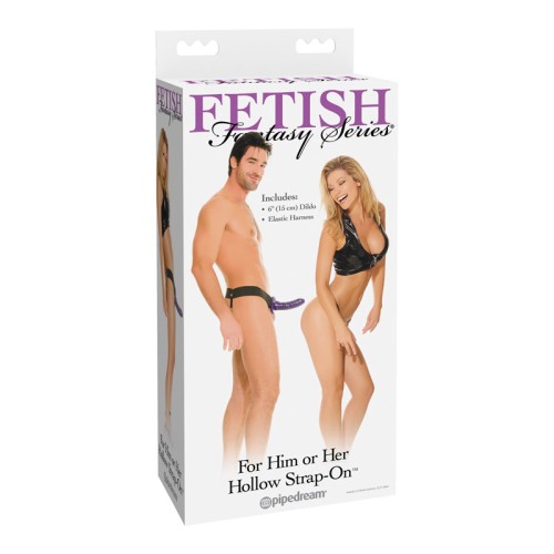 Fetish Fantasy Strap-On Hueco 6in Púrpura/Negro