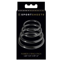 Sportsheets Paquete de 4 Anillos de Goma