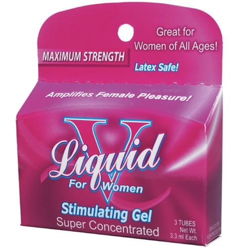 Liquid V Stimulating Gel for Women - 3 Tubes