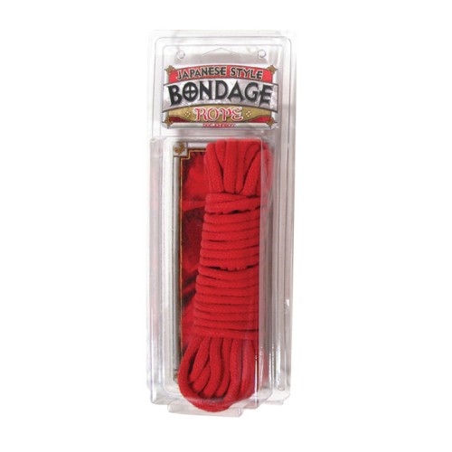 Cuerda de Bondage de Algodón Estilo Japonés Rojo