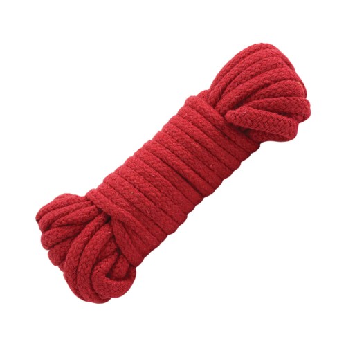 Japanese Style Cotton Bondage Rope Red