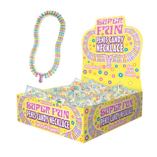 Super Fun Penis Candy Necklace Display for Parties