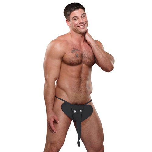 G-String Hombre Squeaker Elefante Negro O/S