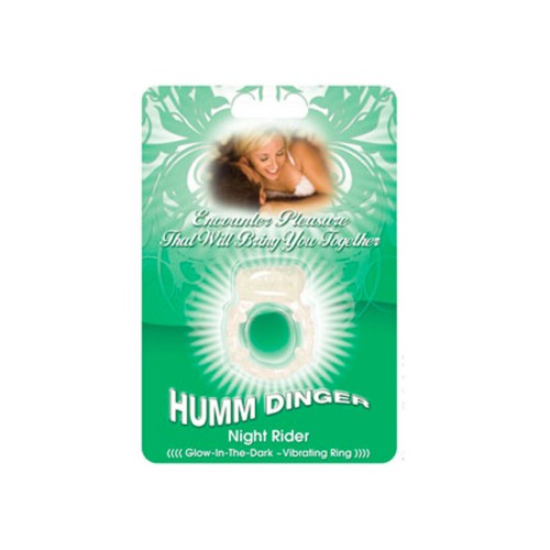 Humm Dinger Dual Vibrating Cockring - Glow