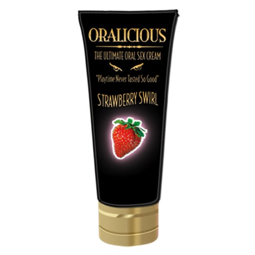 Oralicious Crema para Sexo Oral Sabor Fresa 2oz