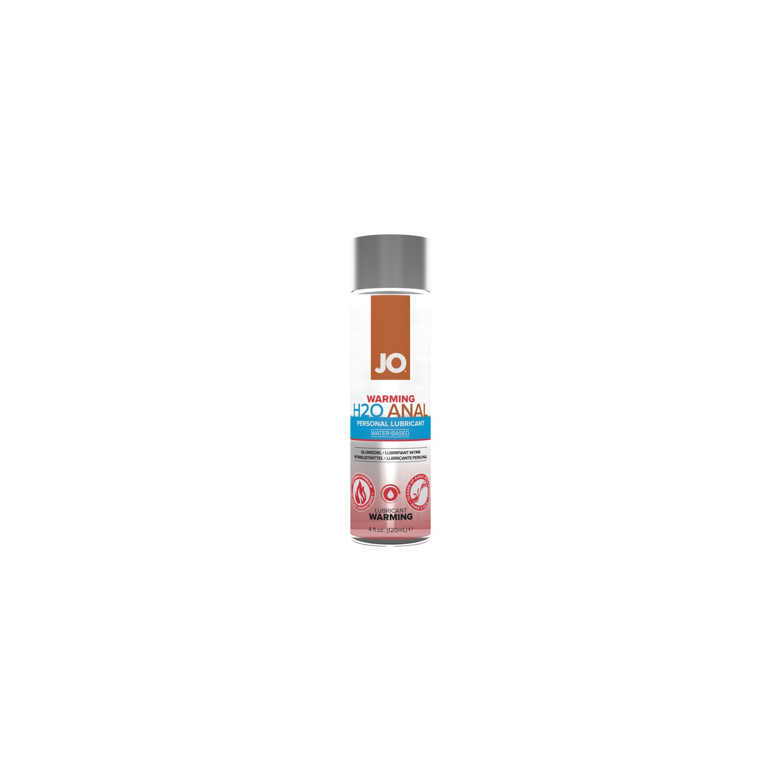 JO H2O Warming Anal Lubricant 4 oz