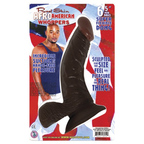 Afro American Whoppers Dong Flexible - Placer Realista