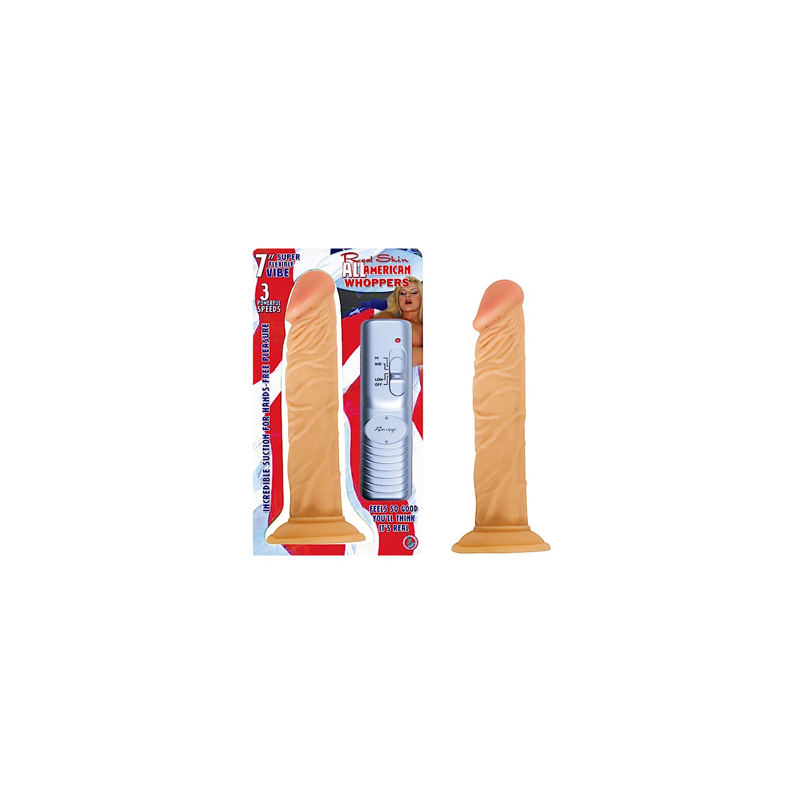 Dong Vibrador All American Whopper de 7 Pulgadas