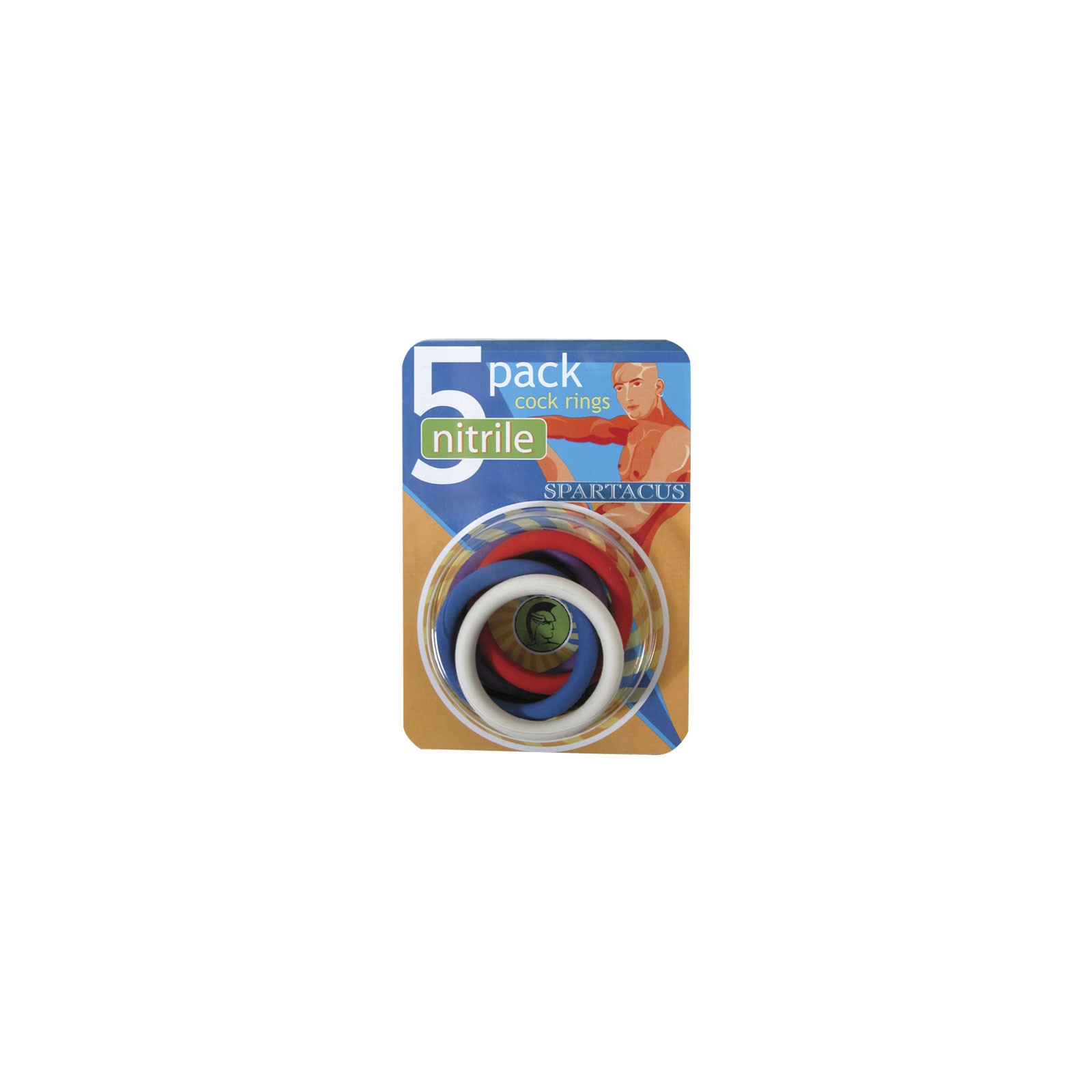 Spartacus Nitrile Cock Rings (5 Pack)