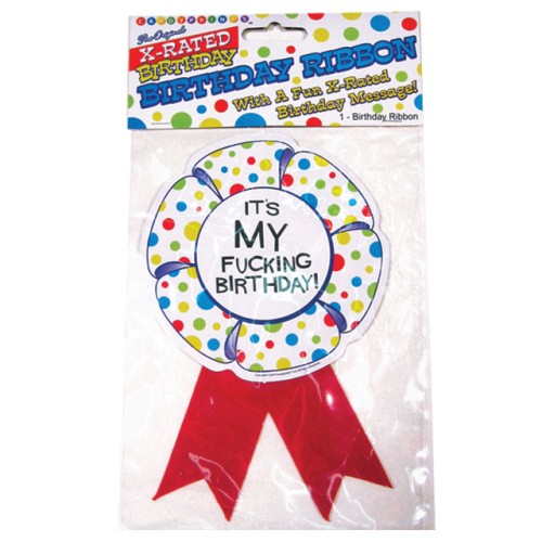 X-Rated Birthday Ribbon for Fun Celebrations