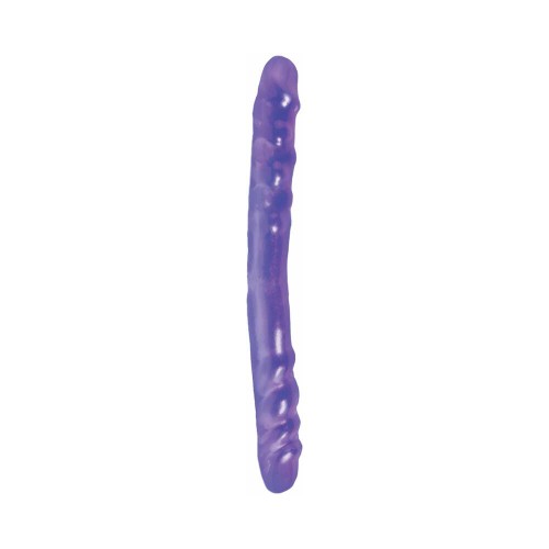 Doble Dong de 16 Pulgadas Pipedream Basix Rubber Works Morado