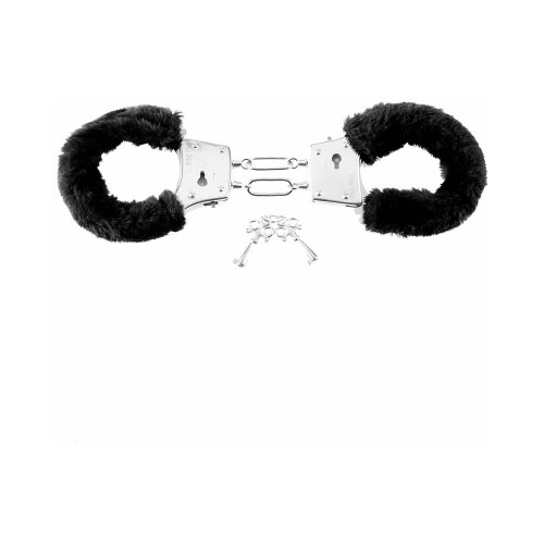 Pipedream Beginner's Furry Cuffs Black