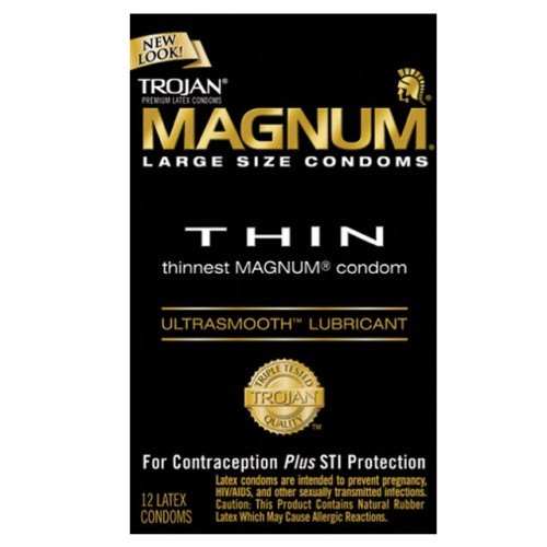 Condones Trojan Magnum Thin Talla Grande