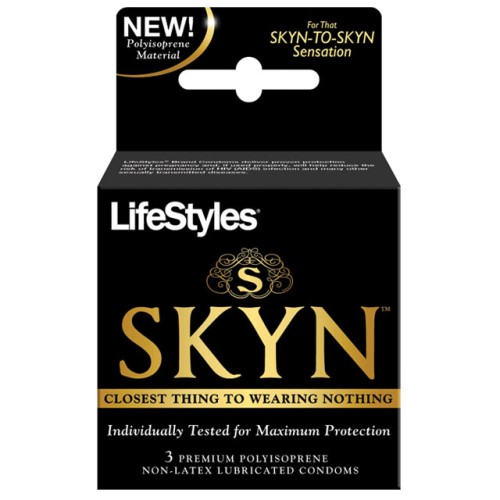 Condones Lifestyles SKYN Paquete de 3