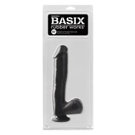 Basix 10-inch Dong with Suction Cup - Realistic Pleasure