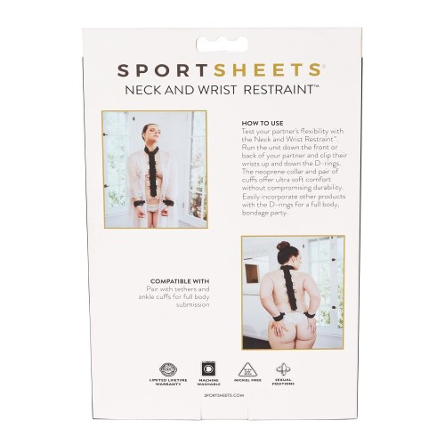 Sportsheets Neoprene Neck & Wrist Restraint for Bondage Play