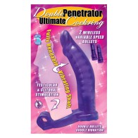 Double Penetrator Bendable C-Ring Purple