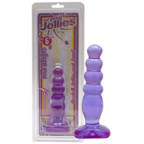 Crystal Jellies Graduated Anal Plug Purple