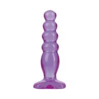 Crystal Jellies Graduated Anal Plug Purple