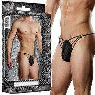 Male Power G-Thong con Correas y Anillos para Máxima Comodidad