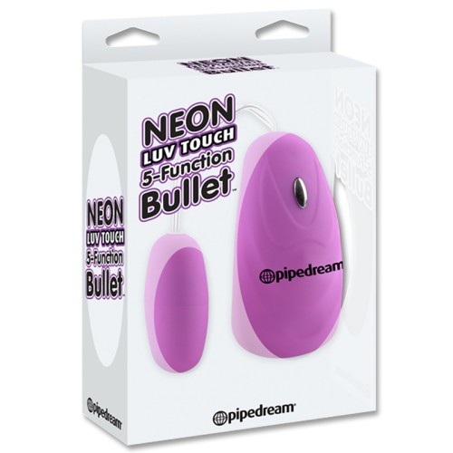 Bullet Vibrador Control Remoto Neon Luv Touch para Máxima Diversión