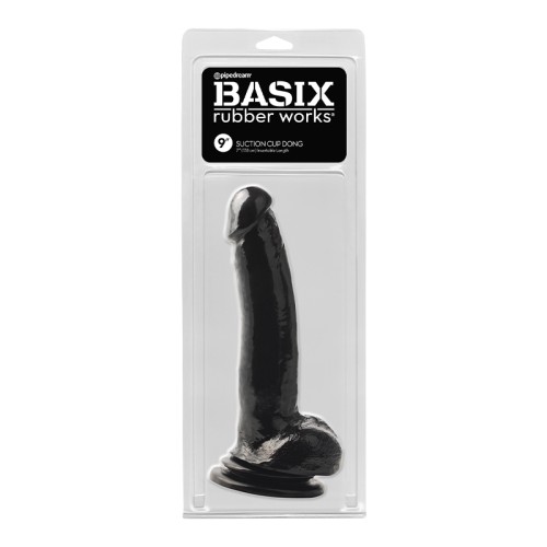 Pipedream Basix Rubber Works 9 in. Suction Cup Dong