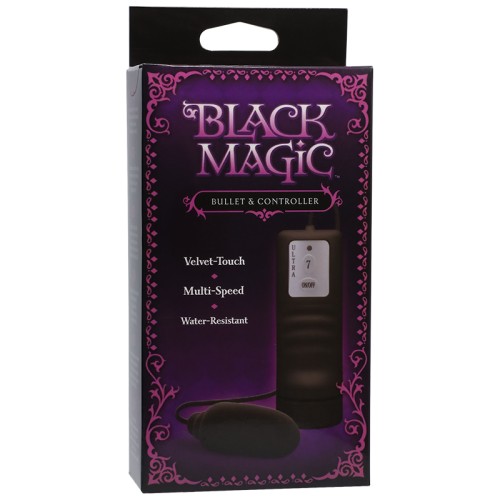 Black Magic Bullet Vibrator and Controller