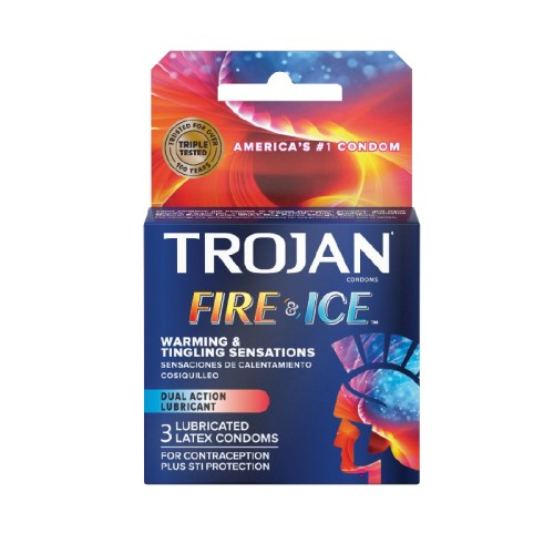 Trojan Fire & Ice Sensation Condoms for Ultimate Pleasure