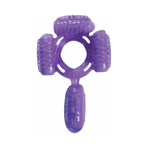 Super Quad Anillo Vibrador Morado