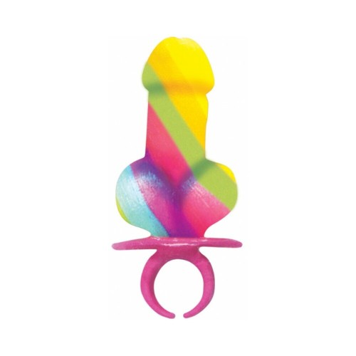 Rainbow Ring Pop Multi-Color Cock Pops - Party Fun